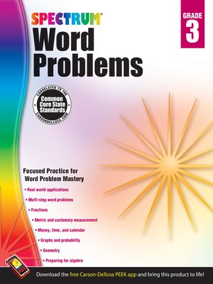cover image of Word Problems, Grade 3